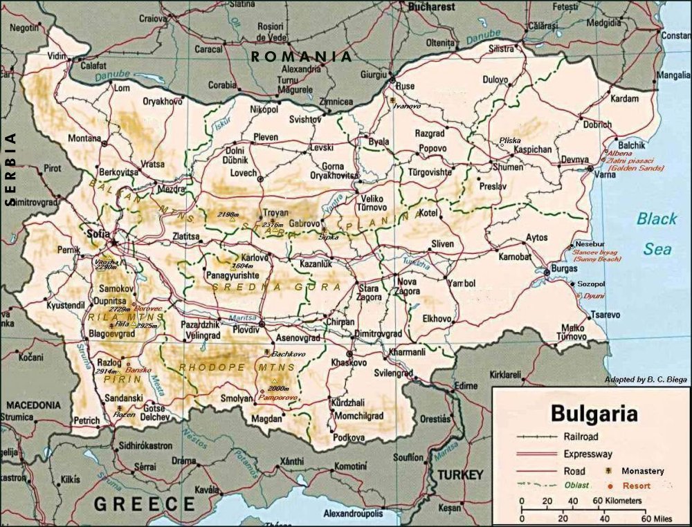 Bulgaria Map